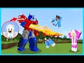 MIPAN & ZUZUZU KETAKUTAN! AKUDAV JADI ROBOT TRANSFORMER UNTUK PRANK MIPAN & ZUZUZU DI MINECRAFT