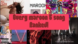 Full Every maroon 5 song ranked from worst to best! Update