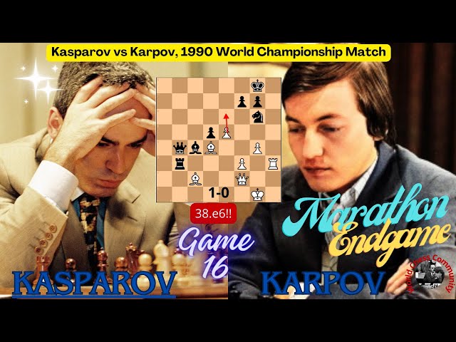 Chests World Championship 1990: Karpov vs Kasparov, Lyon (France Stock  Photo - Alamy