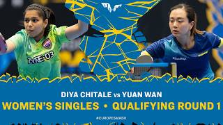 Diya Chitale vs  Yuan Wan | WS QR 1 | #EuropeSmash 2026