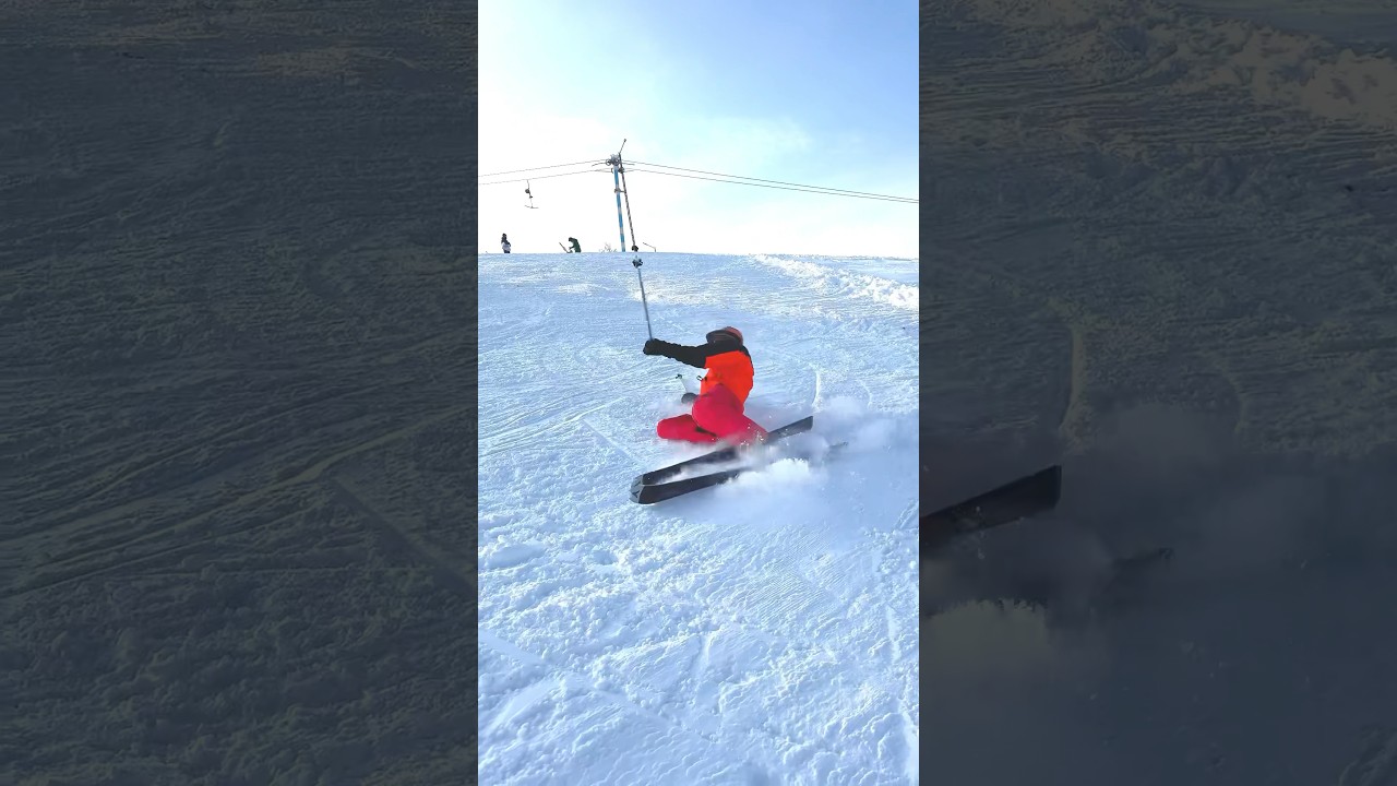 If you Fall on Skis, how to get up 