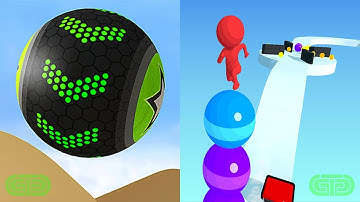 Going Balls Vs Stack Rider Android iOS Mobile Gameplay Walkthrough 1465327