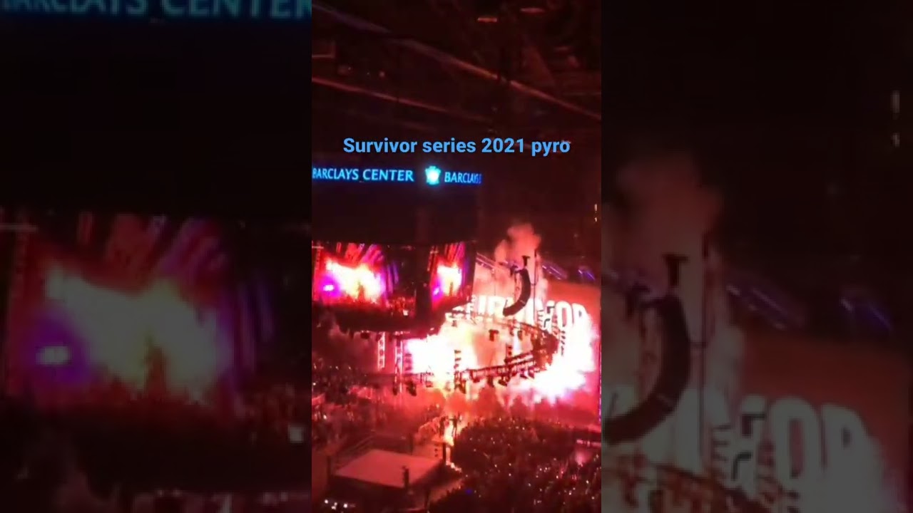 Survivor Series 2021 opening pyro