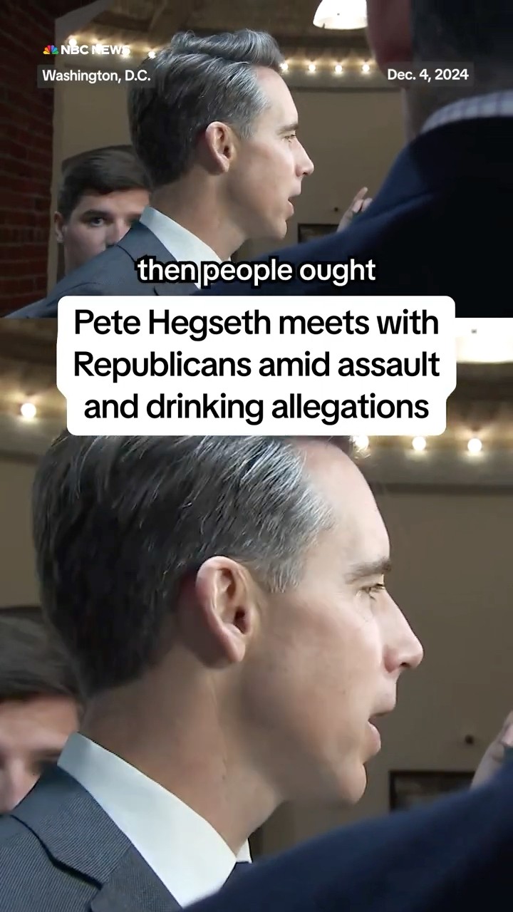 Pete Hegseth meets with Senate Republicans amid assault and drinking allegations