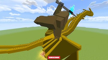 Minecraft Ghidorah Vs Kong With Axe WhatsApp Status #Status