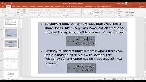 Online lecture delivered on IIR Filter Design Approximation of Derivatives