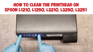 how to clean the printhead on epson l1210, l1250, l3210, l3250, l3251. nozzle check print