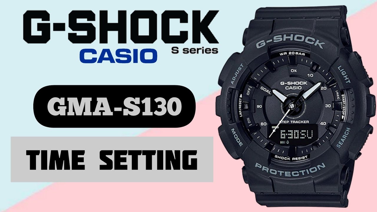 g shock 5540 set time