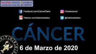 Horóscopo Diario - Cáncer - 6 de Marzo de 2020