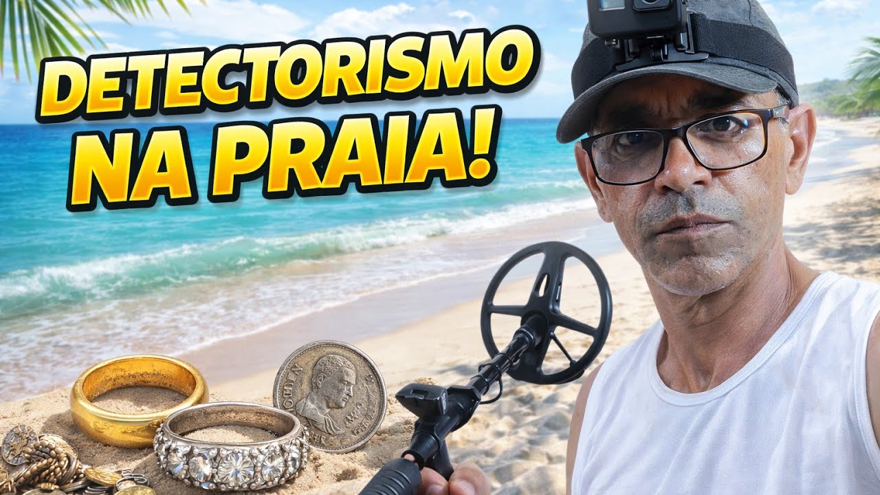 Detectorismo INSANO na praia! Um achado atrás do outro 😱