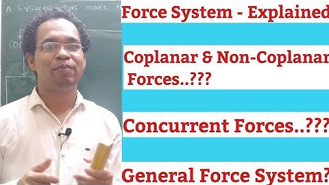 LECTURE 2-Force System/Engineering Mechanics/Force/Concurrent Forces/Coplanar Forces/Mechanical/GATE