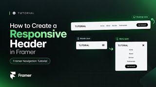 How to create a responsive header in framer