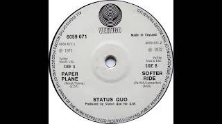 UK New Entry 1973 (7) Status Quo - Paper Plane