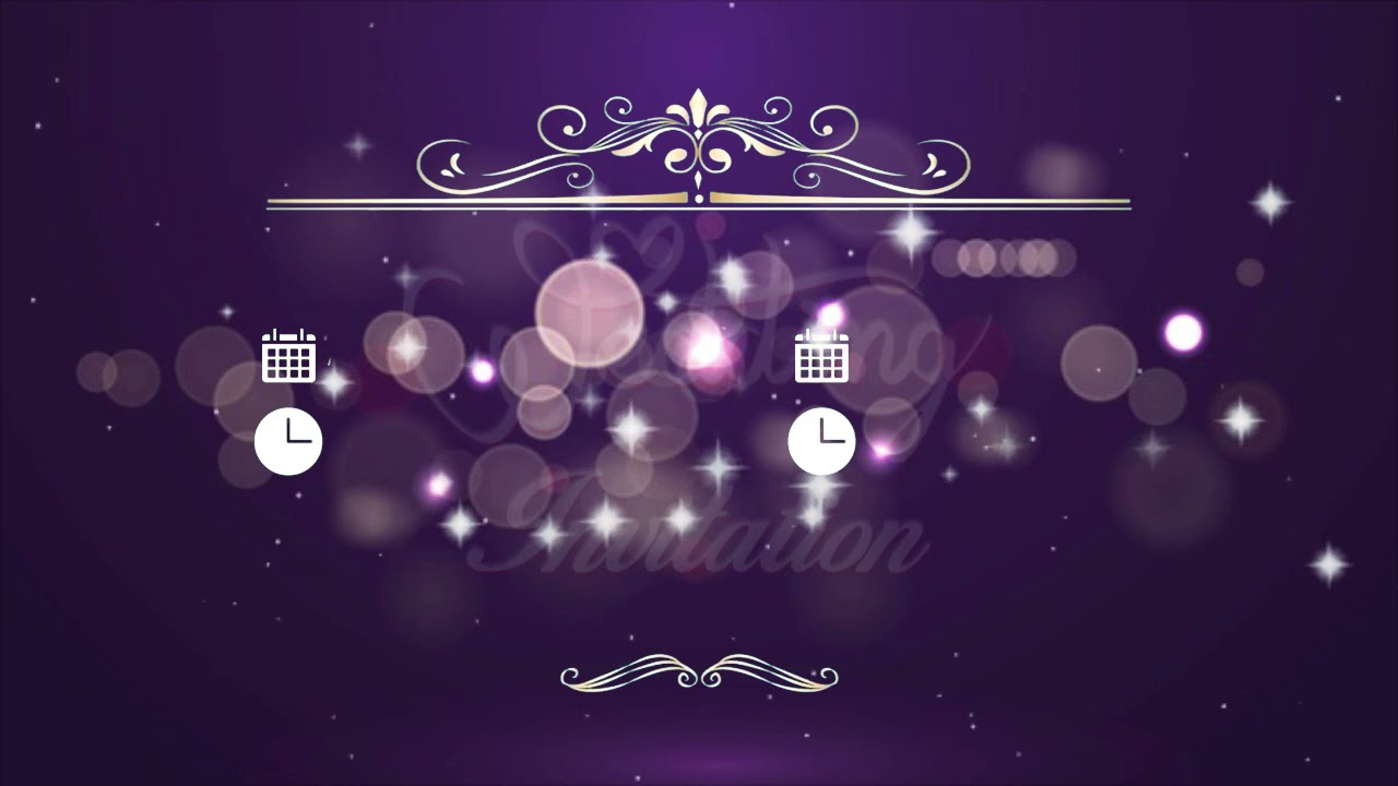 Traditional Wedding Invitation Video | Free Wedding invitation | Free & Blank Video 0223