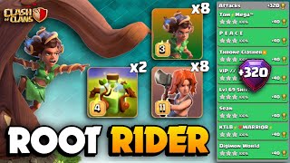 +320 STRONGEST Spam Strategy🔴ROOT RIDER Spam With Overgrowth🔴TH16 Attack Strategy🔴Clash Of Clans