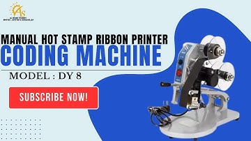 DY-8 Manual Ribbon Coding Machine | How To Use DY-8 Directly Heated Date Printer Coding Machine.