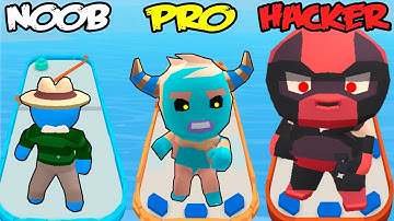 NOOB vs PRO vs HACKER in Battle Disc