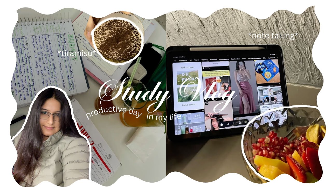 STUDY VLOG | productive day in my life | studying & note taking💫 - YouTube