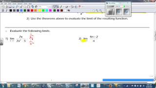 Calculus 1 4 Notes 2nd problem #1