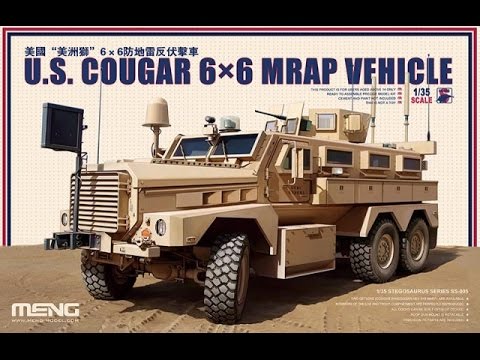 Обзор модели. U S COUGAR 6x6 MRAP VFHICLE MENG SS-005 Обзор модели. U S COUGAR 6x6 MRAP VFHICLE MENG SS-005