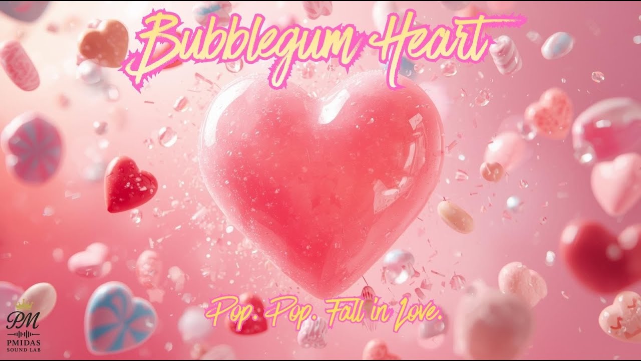 Bubblegum Heart 💗🍬 | K-Pop-Inspired Love Song | PMidas Sound Lab 🎧