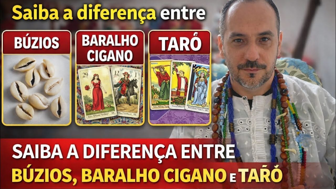 Diferença entre BÚZIOS BARALHO TARÔ @Babavitordeogum 