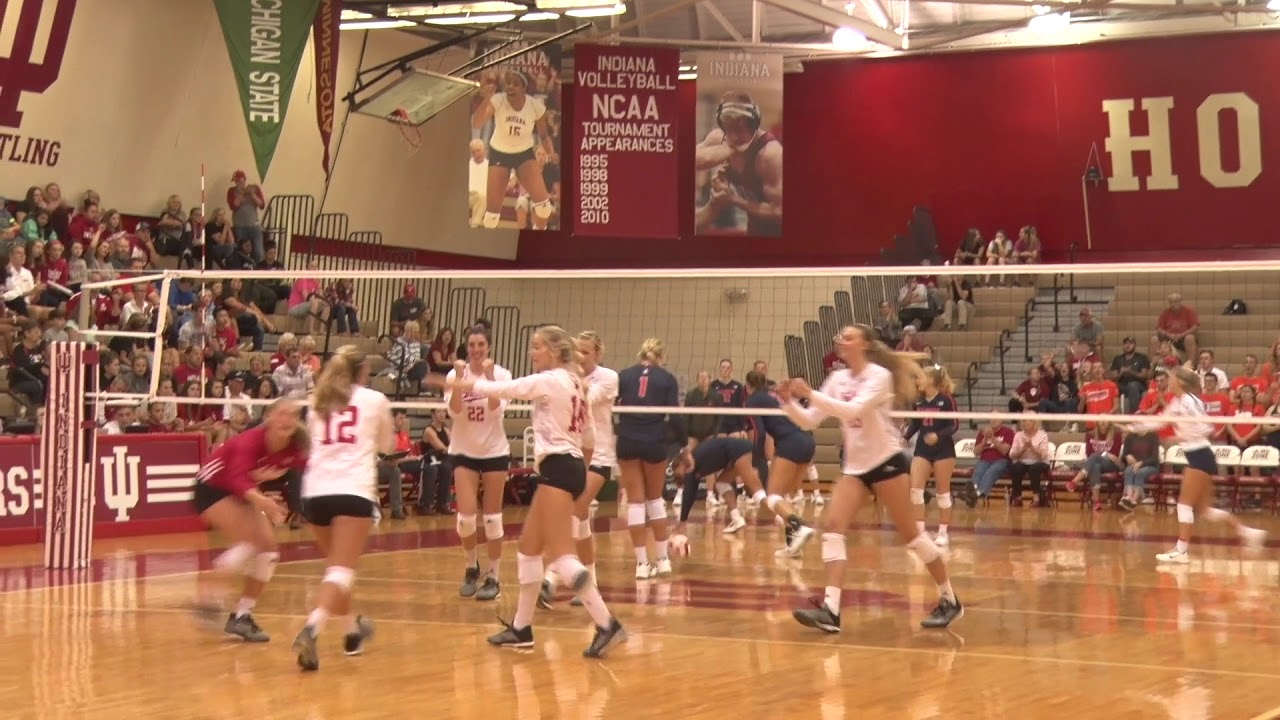 IU women's volleyball vs University of Illinois YouTube