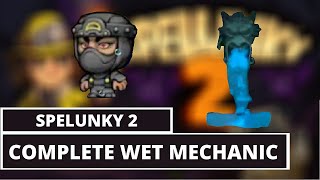 Spelunky 2 New “Wet” Mechanic that Protects from Fire Damage. Explanation and Guide screenshot 5