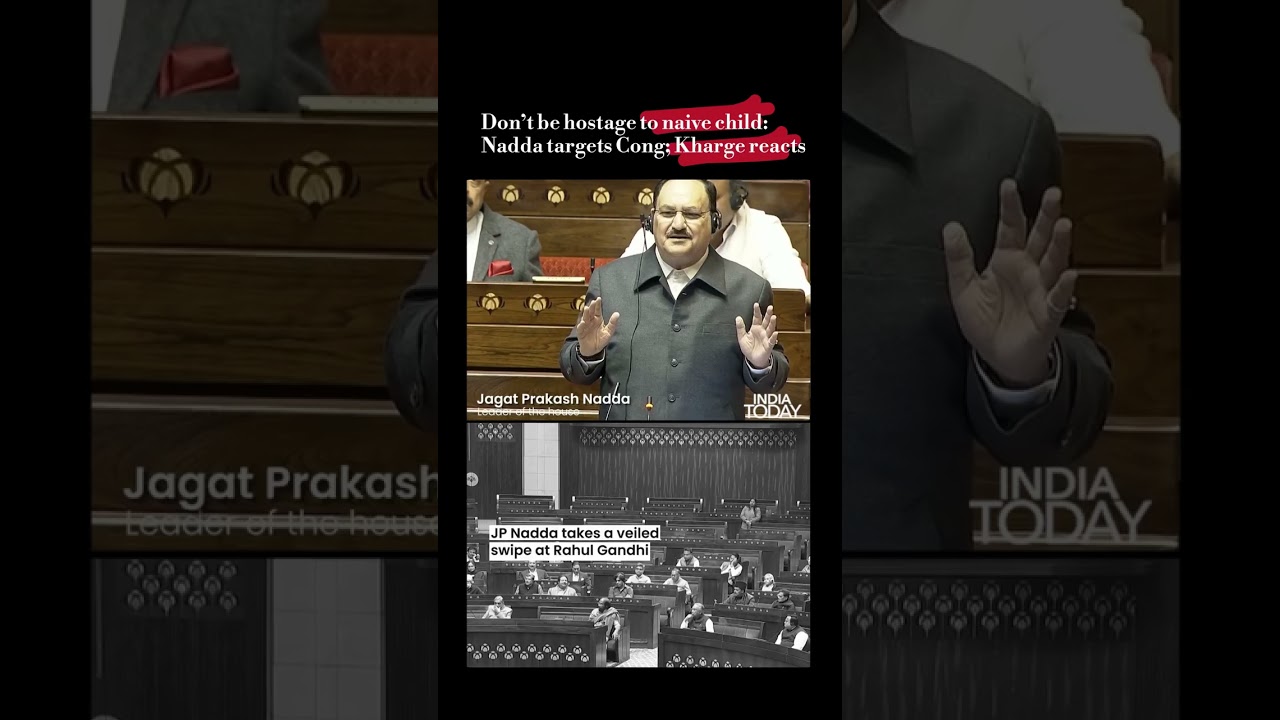 Rajya Sabha Uproar: Kharge vs JP Nadda Clash Ahead of PM Modi’s Address | 