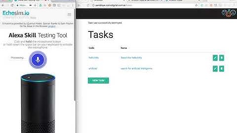 Using Alexa to interact with a web page