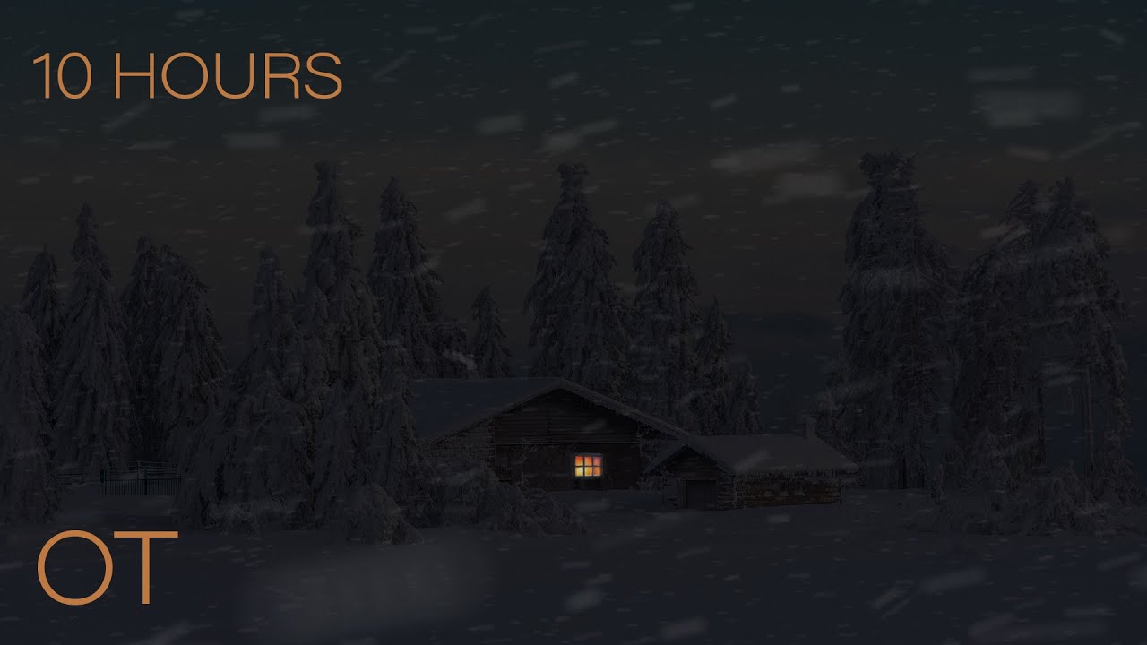 Winter Cabin Seclusion | Blizzard Ambience with Howling Wind & Blowing ...