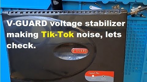 V Guard Voltage Stabilizer no output | LEDs keep blinking.