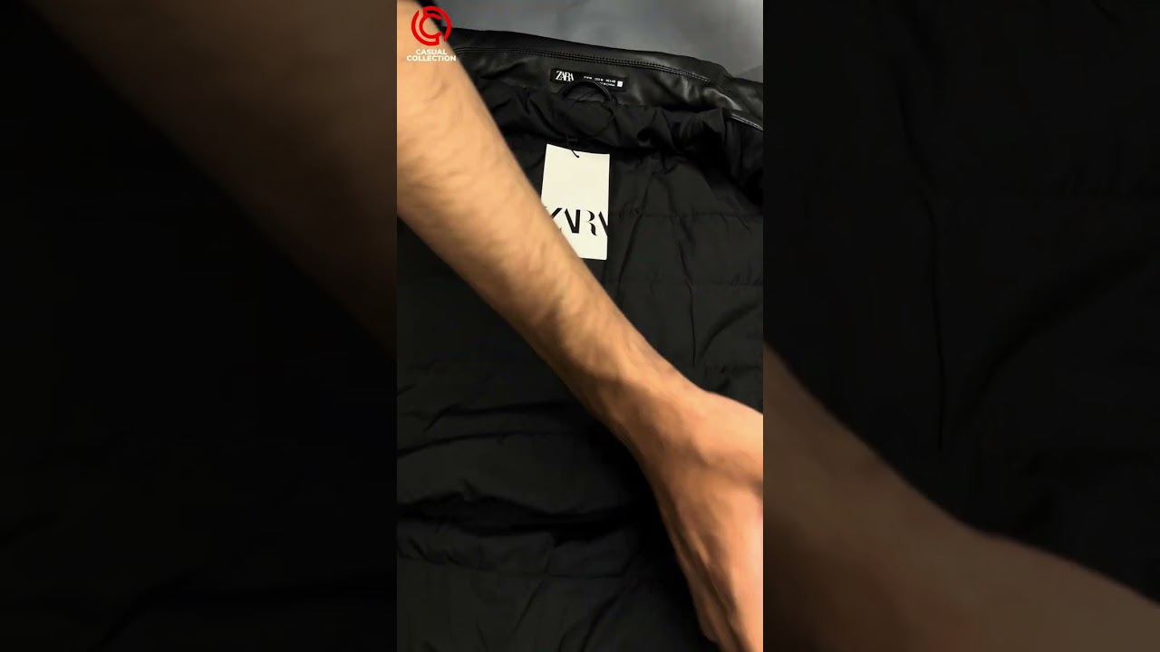 ZR Double Pocket Black Faux Suede Leather 