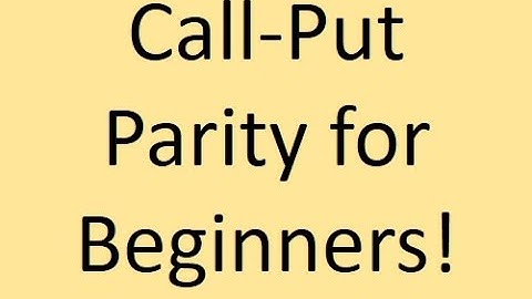 Call-Put Parity Explained (For Begineers!)
