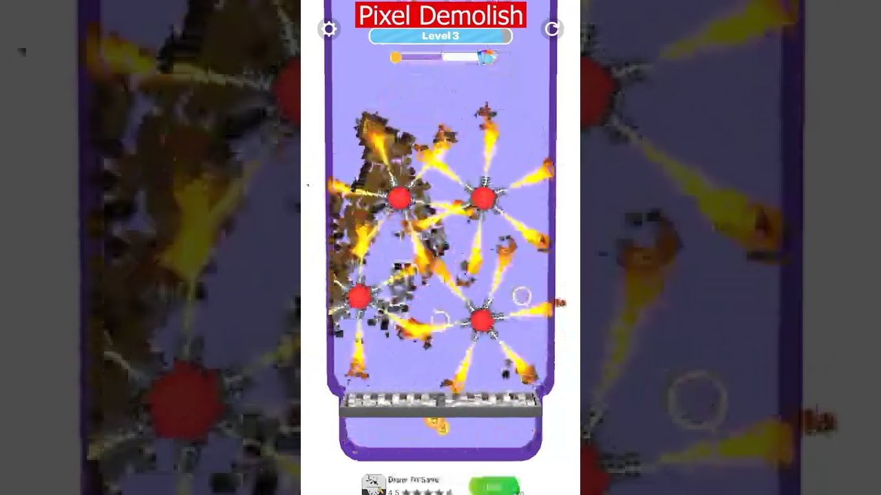 funny game pixel Demolish LVL 3 last part 😍😍 