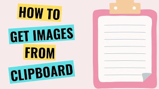 Get Image From Clipboard In Python.
