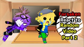 Forsaken react to Random video part 2 || Sub 🇮🇩/🇬🇧 || Bad English || No ship