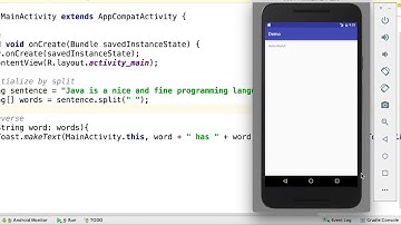 Java - Split a string into an array  | Arrays in Java