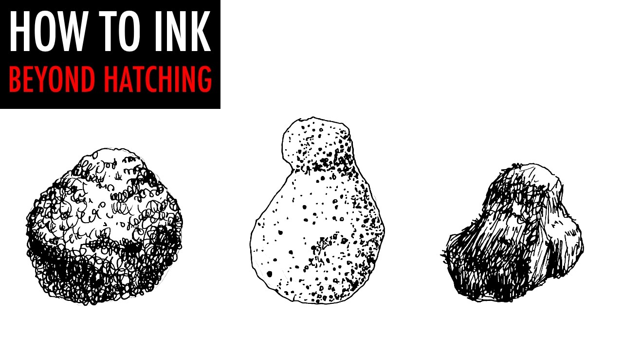 Inking Hatching 5 Hatching Alternative Techniques - How to Draw with Ink - YouTube