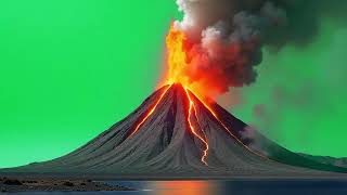 Active Volcano Bursting with Flames - Free 4K Footage