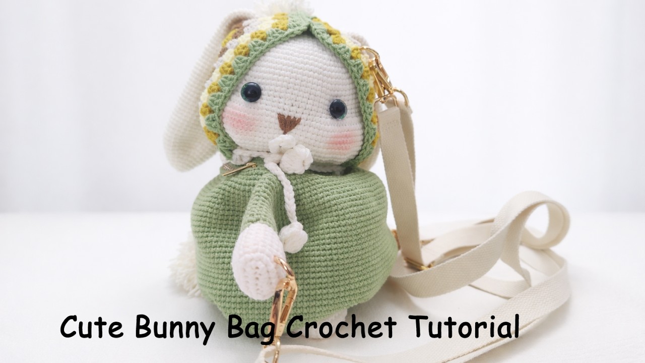 Cute Bunny Bag Crochet Tutorial (Part 4) -Subtitles-End