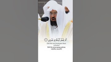 سورة الفيل الشيخ عبدالرحمن السديس #اكسبلور #المصحف #القران #حالات_واتس #الرحمن #خطبه #دويتو