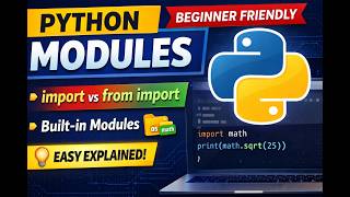Python Modules Explained for Beginners  import, from import & Built in Modules Part-1 #35