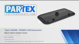 Taylor X65368 / 053809 Black Hopper Cover | Exact-Fit Replacement Lid screenshot 4