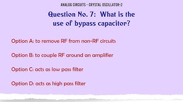 MCQ Questions Crystal Oscillator-2 with Answers