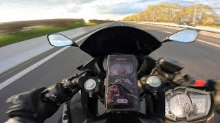 Kawasaki ninja 400 2018 top speed 200 kmh GOPRO HERO 10