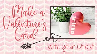 Make a DIY Valentine's card with your Cricut!