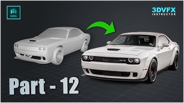 Dodge car Modeling #model part -12