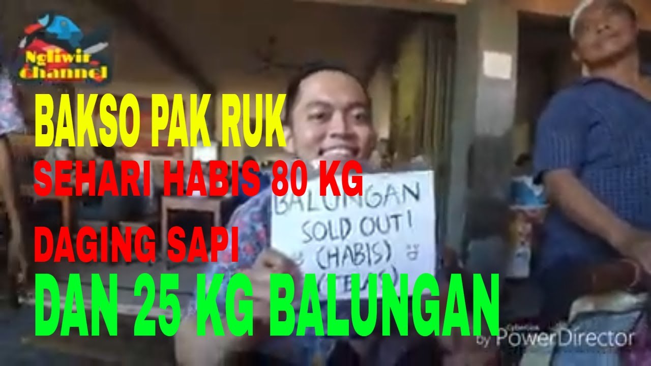 BAKSO LEGENDARIS DI SOLO - BAKSO PAK RUK ENAK MURAH LANGGANAN PENGGEMAR BAKSO SEJATI