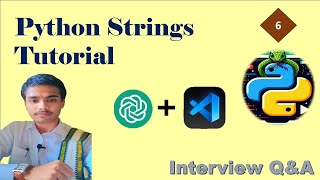 6.Python Strings and TR Interview Q&A #ChatGpt Python easy Python Shortcuts Genie MITHRAMMA IT